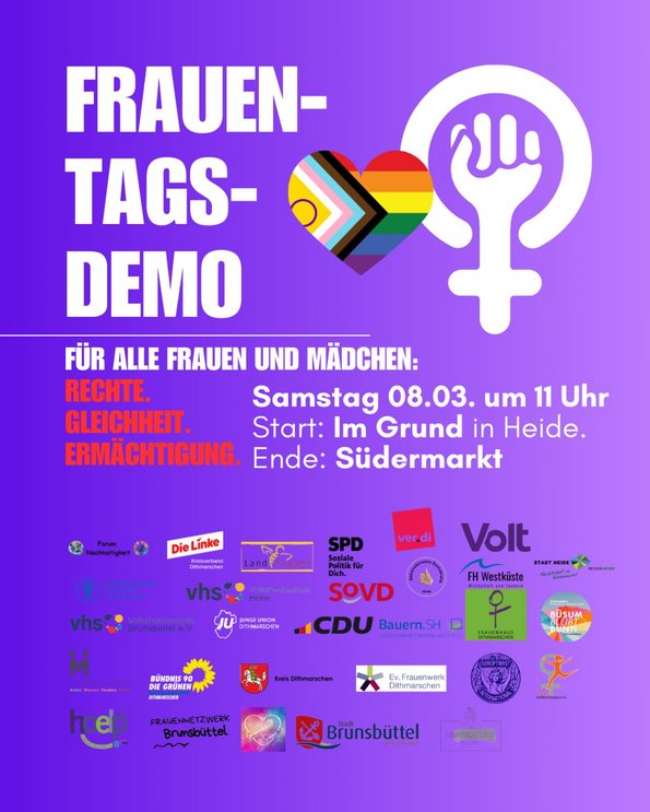 Plakat zur Frauendemo