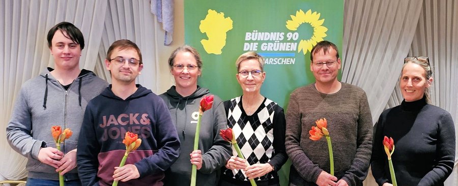 Mitglieder des Kreisvorstandes Dithmarschen von Bündnis 90/Die Grünen